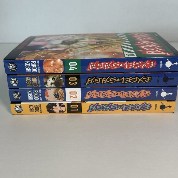 Excel Saga by Rikdo Koshi Volume 1-4 Anime Manga Graphic Novel English **MINT** - Picture 4 of 11
